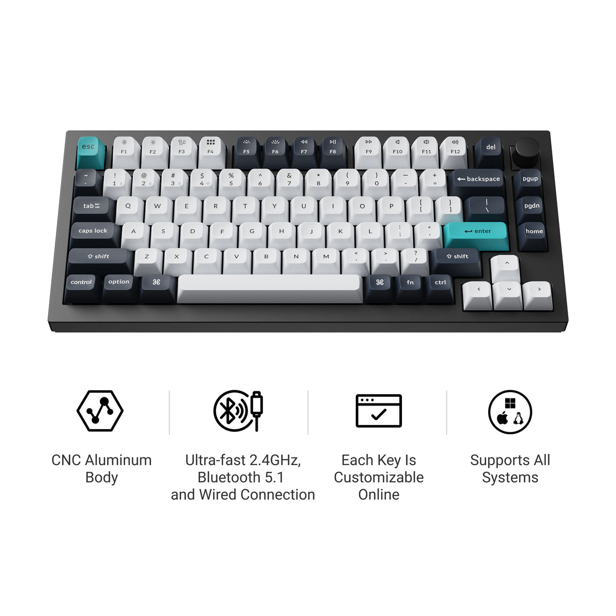 Keychron Q1 Max 75% mechanical keyboard