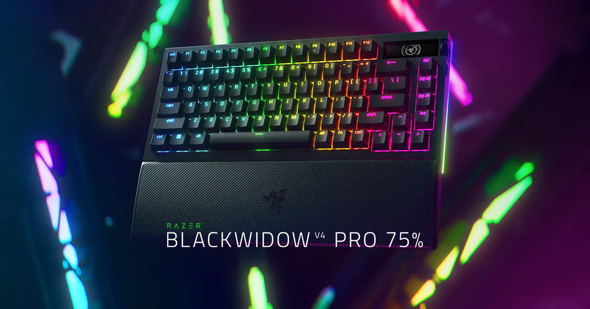 Razer BlackWidow V4 Pro 75% wireless gaming keyboard